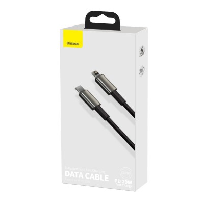 "Baseus Tungsten Gold" kabelio s-C į iP PD 20W 2 m