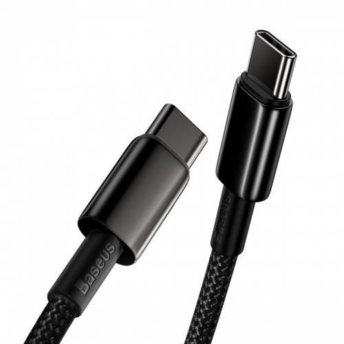 "Baseus Tungsten Gold" kabelio s-C tipo su C tipo-C 100W 1m