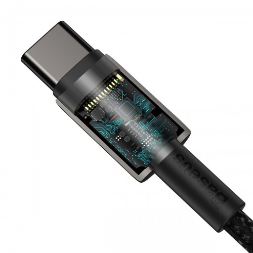"Baseus Tungsten Gold" kabelio s-C tipo su C tipo-C 100W 1m