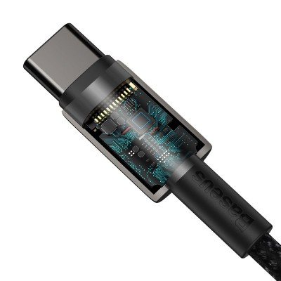 "Baseus Tungsten Gold" kabelio s-C tipo su C tipo-C 100W 1m