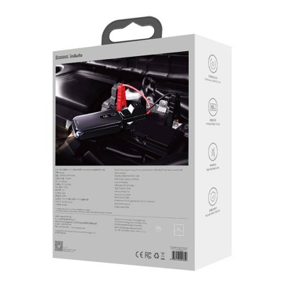 "Baseus Super Energy" automobilinis starteris 12000mAh, 1000A