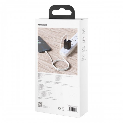 USB-C laidas "Lightning Baseus Cafule", PD, 20 W, 1 m