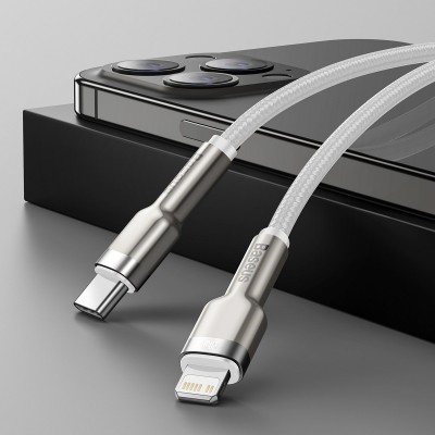 USB-C laidas "Lightning Baseus Cafule", PD, 20 W, 1 m
