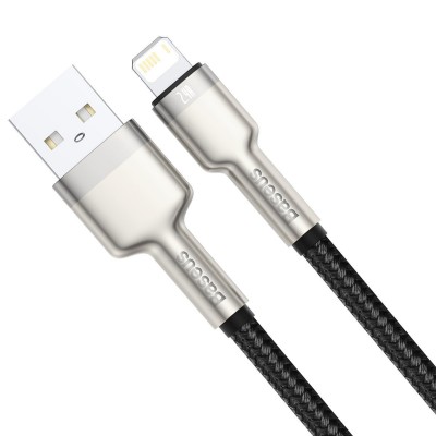 USB laidas "Lightning Baseus Cafule", 2,4 A, 2 m