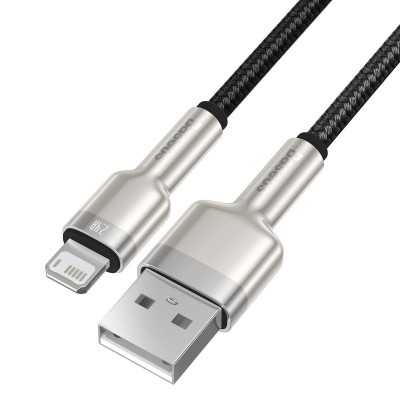 USB laidas "Lightning Baseus Cafule", 2,4 A, 2 m