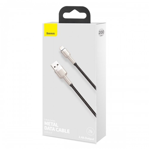USB laidas "Lightning Baseus Cafule", 2,4 A, 2 m