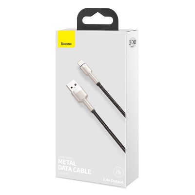USB laidas "Lightning Baseus Cafule", 2,4 A, 2 m
