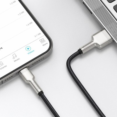 USB laidas "Lightning Baseus Cafule", 2,4 A, 2 m