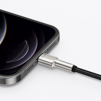 USB laidas "Lightning Baseus Cafule", 2,4 A, 2 m