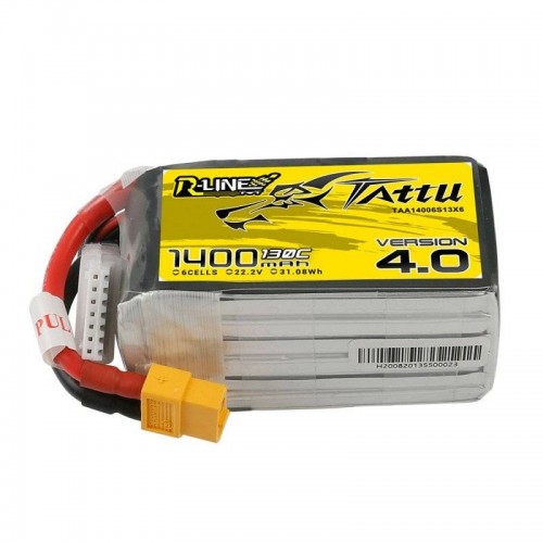 Tattu R-"Line 4.0" 1400mAh 22,2 V 130C 6S1P XT60