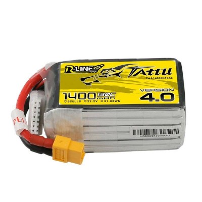 Tattu R-"Line 4.0" 1400mAh 22,2 V 130C 6S1P XT60