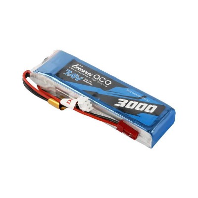 Gens Ace 3000mAh 7.4V 1C 2S1P LiPo akumuliatorius-LiFePO4