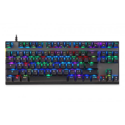 Mechaninė žaidimų klaviatūra Motospeed K82 RGB (juoda)-Laidinė