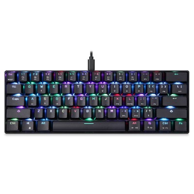 Mechaninė žaidimų klaviatūra Motospeed CK61 RGB-Laidinė