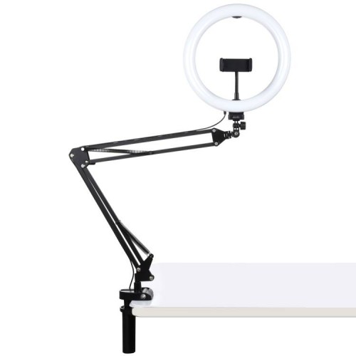 Puluz Stalinis rankinis stovas su 26 cm LED Vlogging Ring