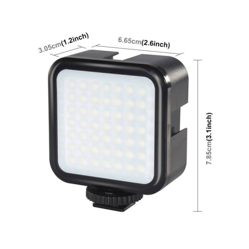 Puluz Fotoaparato LED lempa 860 liumenų-Pagrindinis