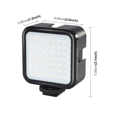 Puluz Fotoaparato LED lempa 860 liumenų-Pagrindinis