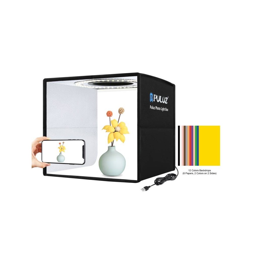Puluz Fotostudija LED 25cm PU5025B-Pagrindinis