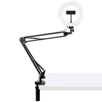 Puluz Stalinis rankos stovas su 20 cm LED vaizdo įrašymo žiedu