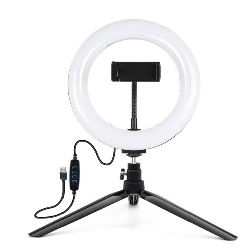 Puluz Trikojo laikiklis su 20 cm LED žiedu Vlogging