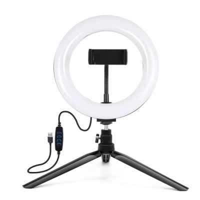 Puluz Trikojo laikiklis su 20 cm LED žiedu Vlogging