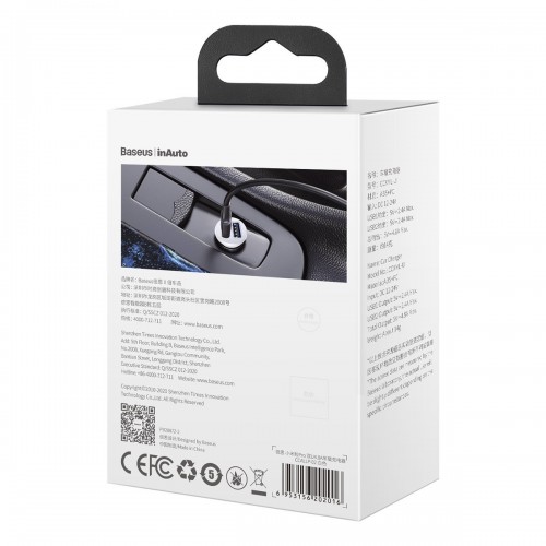 "Baseus Grain Pro" automobilinis įkroviklis 2x USB 4,8 A