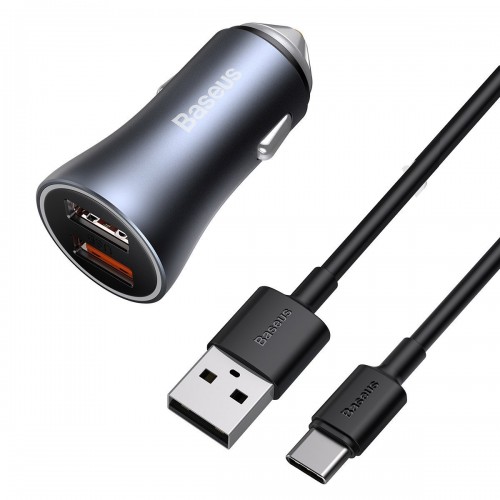 "Baseus Golden Contactor Pro" automobilinis įkroviklis, 2x USB