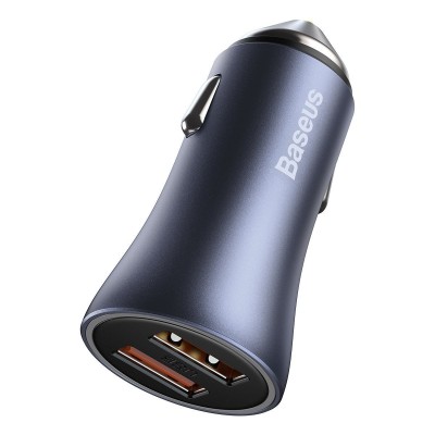 "Baseus Golden Contactor Pro" automobilinis įkroviklis, 2x USB
