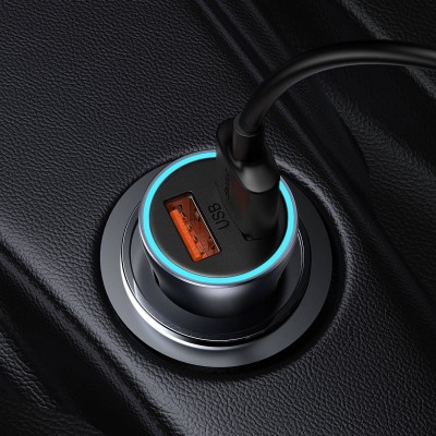 "Baseus Golden Contactor Pro" automobilinis įkroviklis, 2x USB