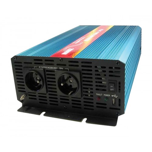 Maitinimo inverteris CARSPA P2000 12V/230V 2000W grynos