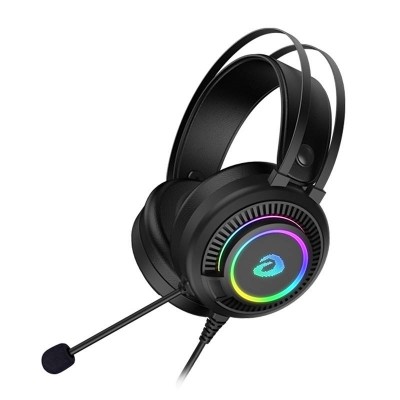 Žaidimų ausinės Dareu EH416s USB + Jack 3,5 mm RGB (juodos