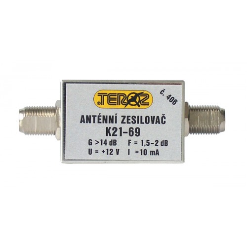 Antenos stiprintuvas Teroz 406X, mažo triukšmo, UHF, G14dB