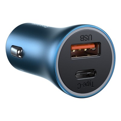 "Baseus Golden Contactor Pro" automobilinis įkroviklis, USB +