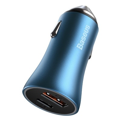 "Baseus Golden Contactor Pro" automobilinis įkroviklis, USB +