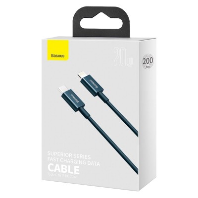 "Baseus Superior" serijos USB kabelis-C į iP, 20W, PD, 2 m