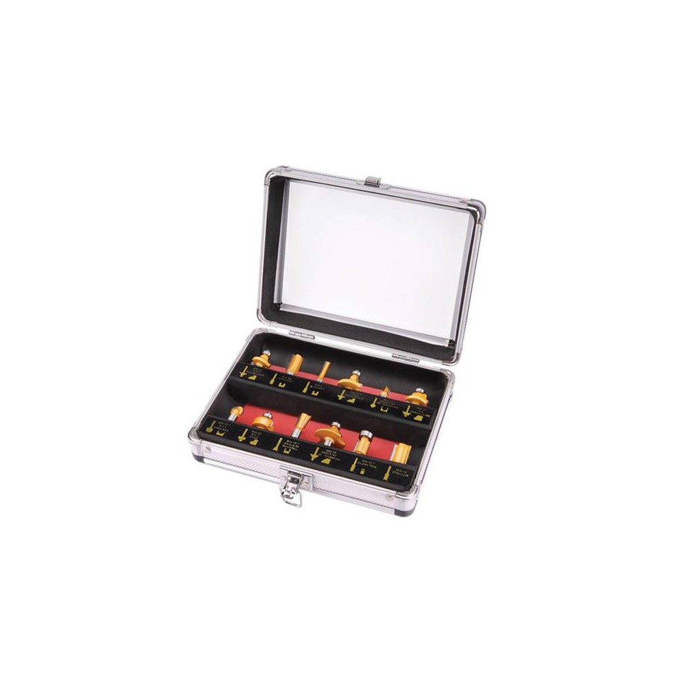 Medienos frezų rinkinys EXTOL CRAFT 44037 12vnt-Frezos ir Medienos frezų rinkinys EXTOL CRAFT 44037 12vnt-Frezos ir