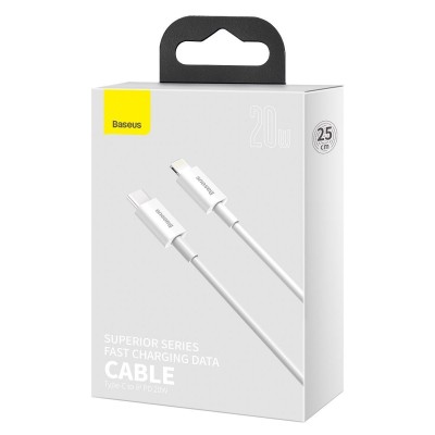 "Baseus Superior" serijos USB kabelis-C į "Lightning", 20W, PD
