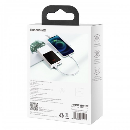 "Baseus Superior" serijos USB kabelis-C į "Lightning", 20W, PD