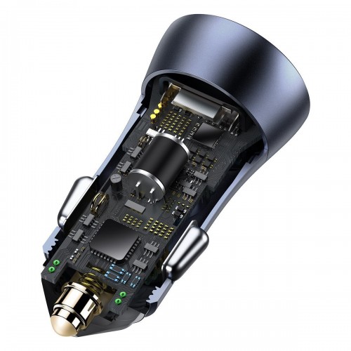 "Baseus Golden Contactor Pro" automobilinis įkroviklis, USB +