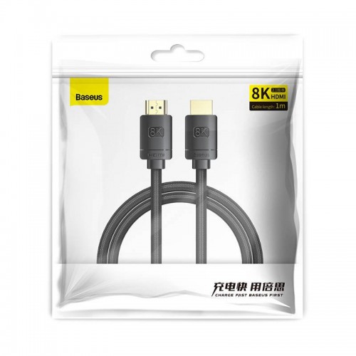 "Baseus" didelės raiškos serijos HDMI 2.1 kabelis, 8K 60 Hz