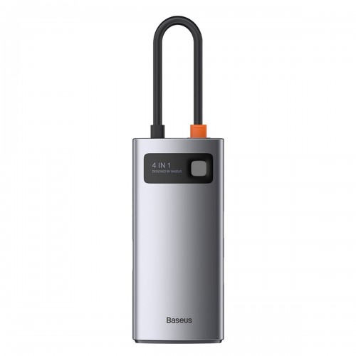 Centratorius 4in1 Baseus Metal Gleam Series, USB-C į USB 3.0 +