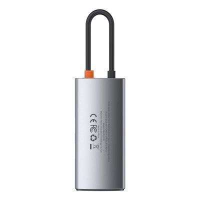 Centratorius 4in1 Baseus Metal Gleam Series, USB-C į USB 3.0 +