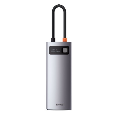 Centratorius 5in1 Baseus Metal Gleam Series, USB-C į 3x USB 3.0