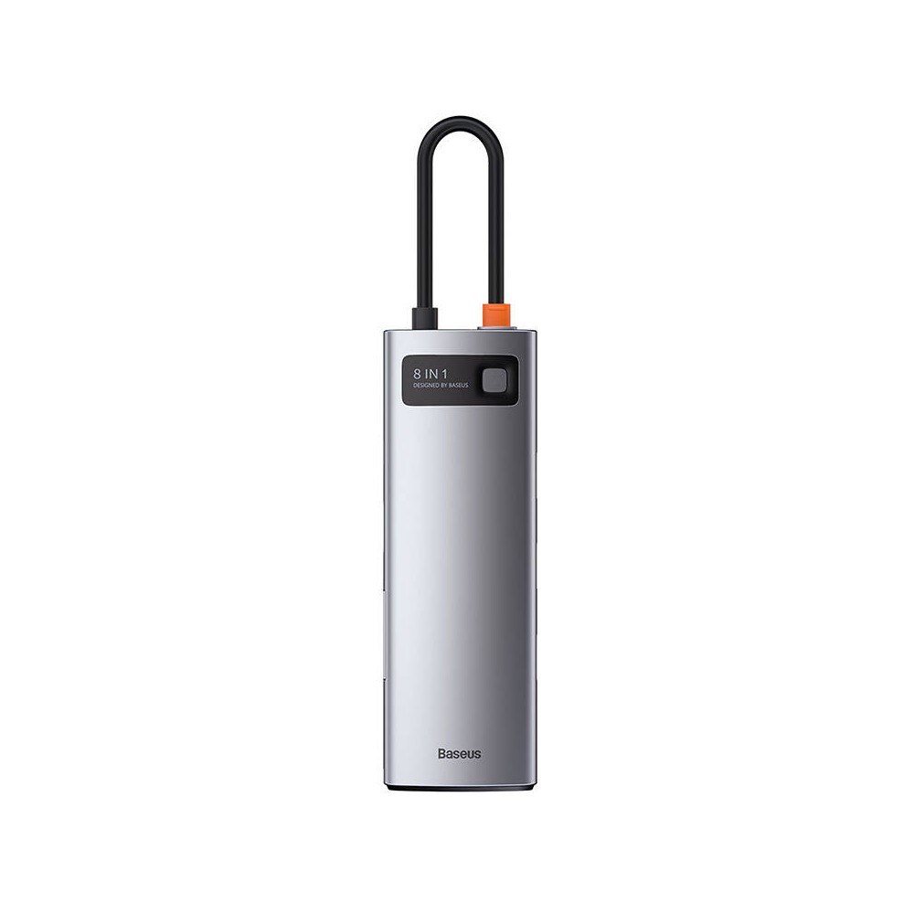 Centratorius 8in1 Baseus Metal Gleam Series, USB-C į 3x USB 3.0