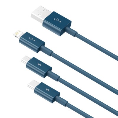 USB laidas 3in1 Baseus Superior Series, USB į micro USB / USB-C