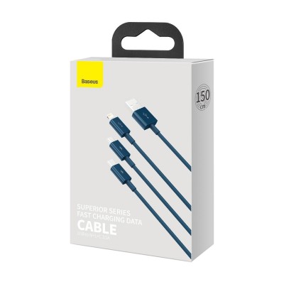 USB laidas 3in1 Baseus Superior Series, USB į micro USB / USB-C