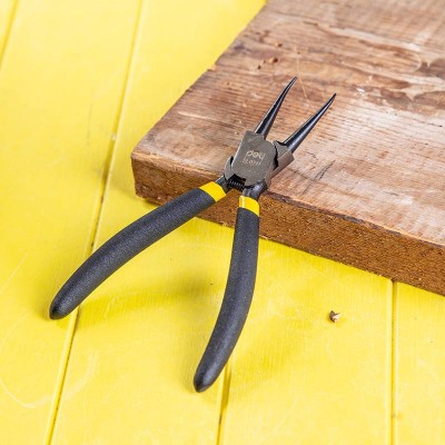 Tiesios vidinės žiedinės replės 7" Deli Tools EDL0341 (juodos