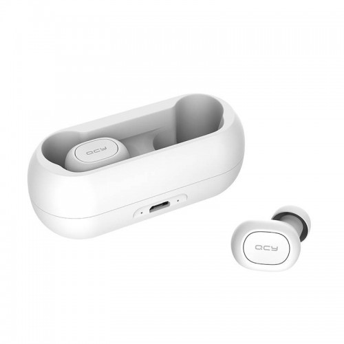 QCY T1C TWS Belaidės "Bluetooth V5.0" ausinės (baltos