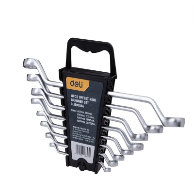 Dvigubų dėžinių veržliarakčių rinkiniai 8 vnt. Deli Tools