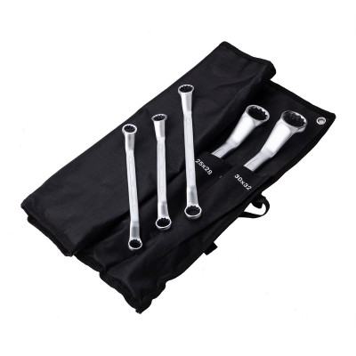 Dvigubų dėžutinių veržliarakčių rinkiniai 12 vnt. Deli Tools